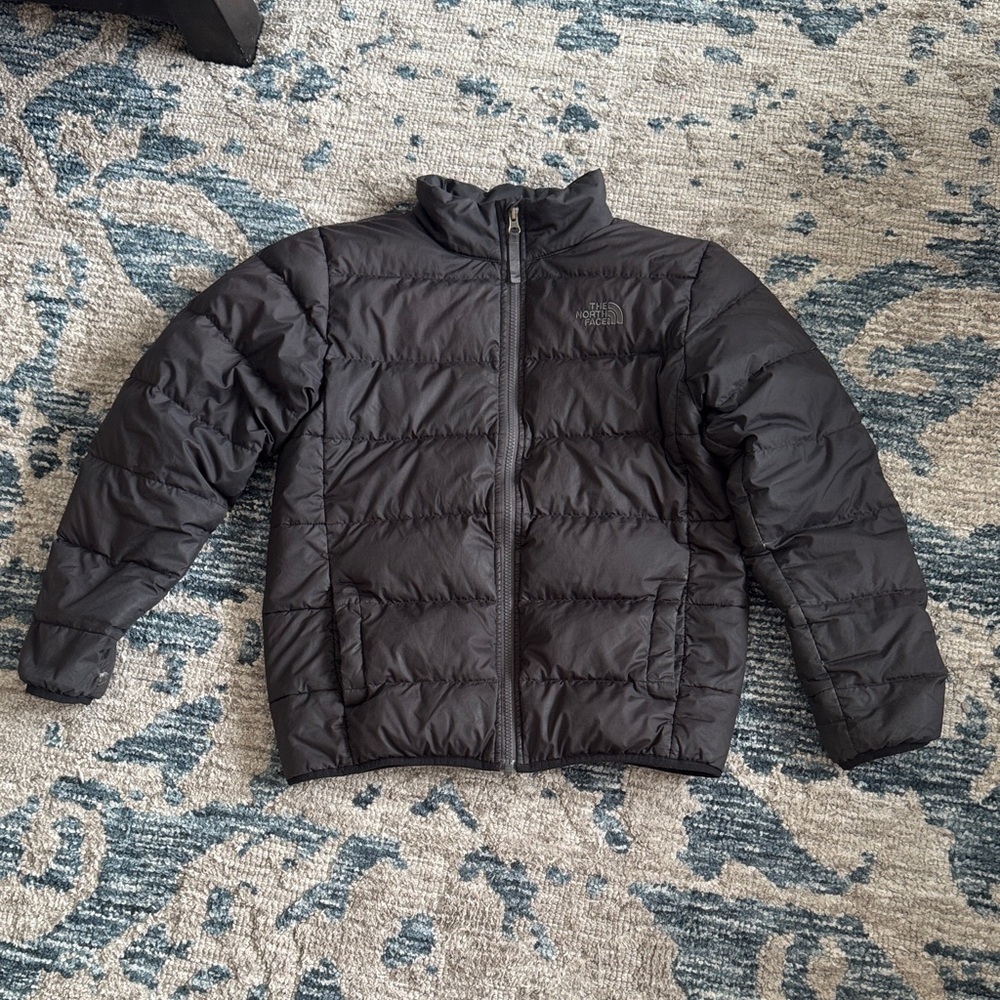 The North Face Kids Black Puffer Jacket 550 fill youth Lrg 14-16